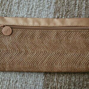 Ipsy  - gold cosmetic bag - perfect for travel